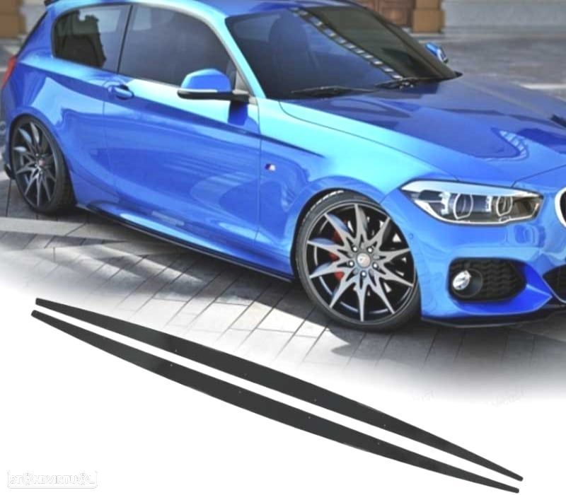 EXTENSÕES EMBALADEIRAS BMW F20 F21 11-18 LOOK M PERFORMANCE PRETO BRILHANTE - 1