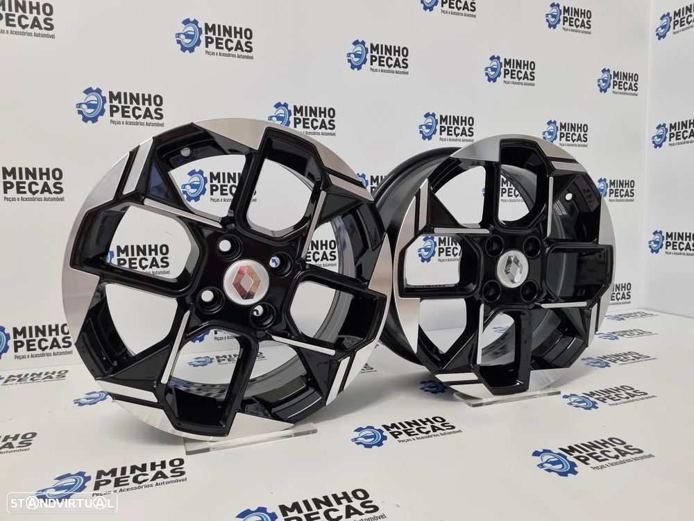 Jantes Novo Renault Clio em 15 Preto Polido - 2