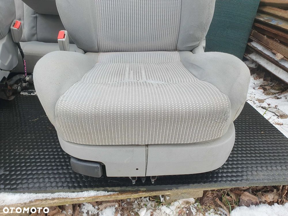 Fotele Fotel Kanapa Welur Jasne Siwe Podlokietnik VW Golf IV 4 3 drzwi komplet - 9
