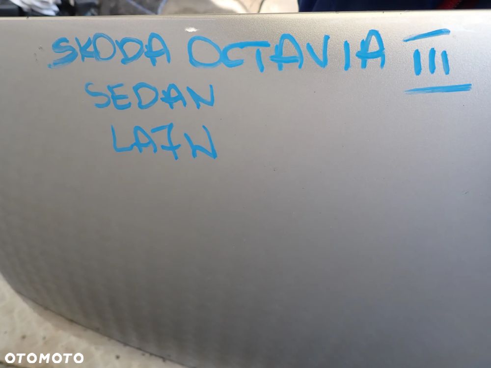SKODA OCTAVIA III SEDAN KOD LAKIERU LA7W - ZDERZAK PRZÓD +MASKA +BŁOTNIK LEWY / PRAWY -  DRZWI LEWY /PRAWY PRZÓD /TYŁ - ZDERZAK TYŁ - 14