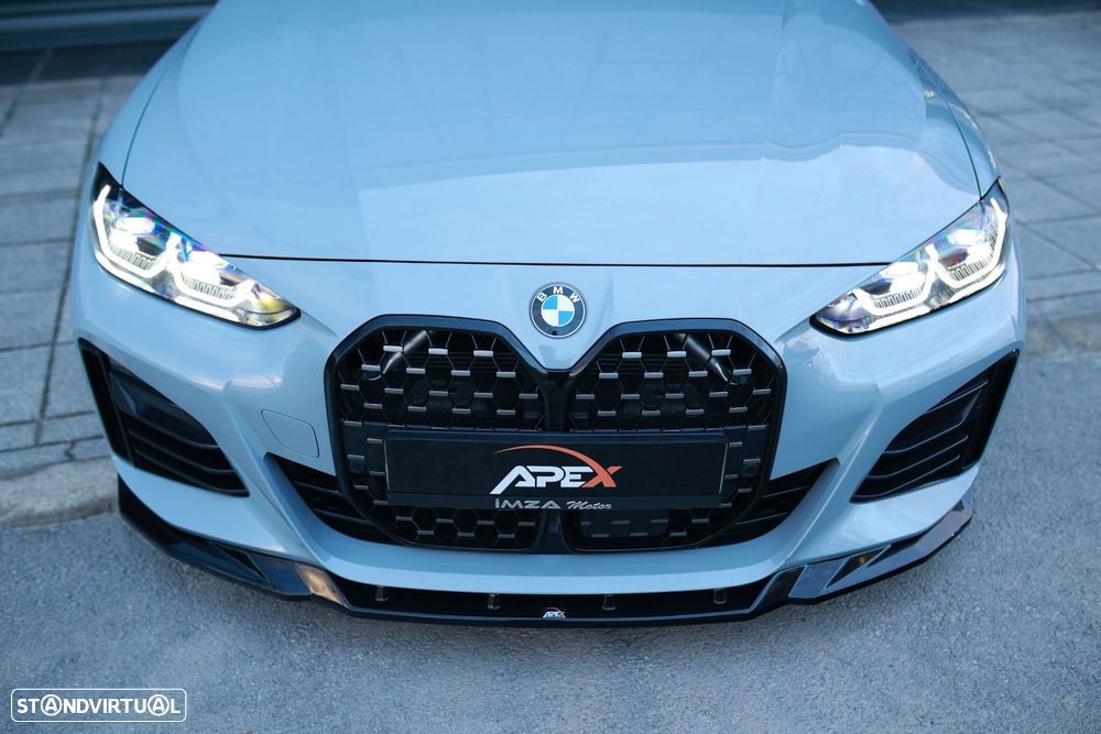Spoiler frontal APEX BMW série 4 (G26) Gran Coupe em preto brilho - 5