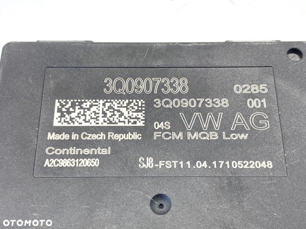 MODUŁ ŚWIATEŁ  SEAT LEON (5F1) 2012 - 2022 1.8 TSI 132 kW [180 KM] benzyna 2013 - 2022 3Q0907338 - 4