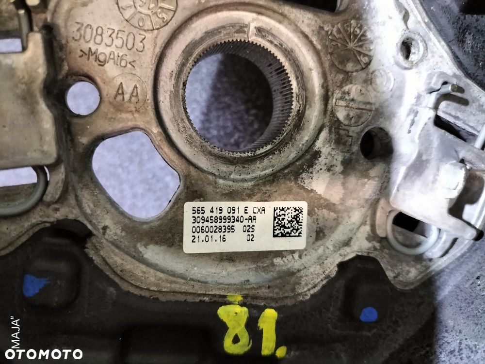 SKODA OCTAVIA III LIFT 565419091E 5E0419685A SKÓRZANA MULTIFUNKCYJNA KIEROWNICA DSG ŁOPATKI MULTIFUNKCJA SKÓRA ORYGINAŁ - 18