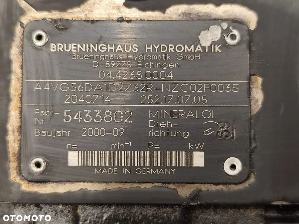 Pompa jazdy BRUENINGHAUS HYDROMATIK A4VG56DA1D2 32R NZC02F003S - 10