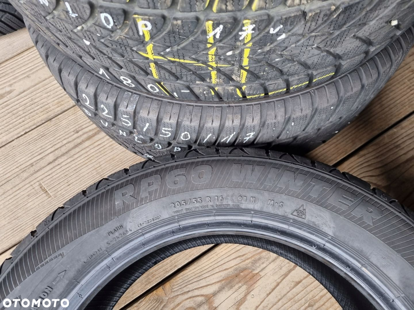 OPONY PLATIN GERMANY RP60 WINTER 205/55R16 91H2020r. 7,2/6,5mm bdb stan - 12