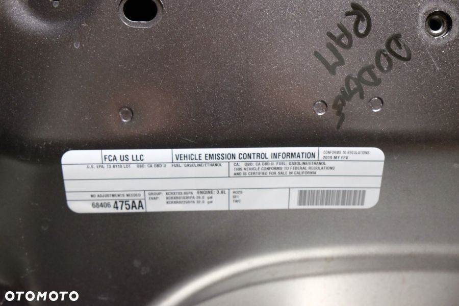 DODGE RAM 1500 2009-2018 MASKA PRZÓD POKRYWA USA - 10