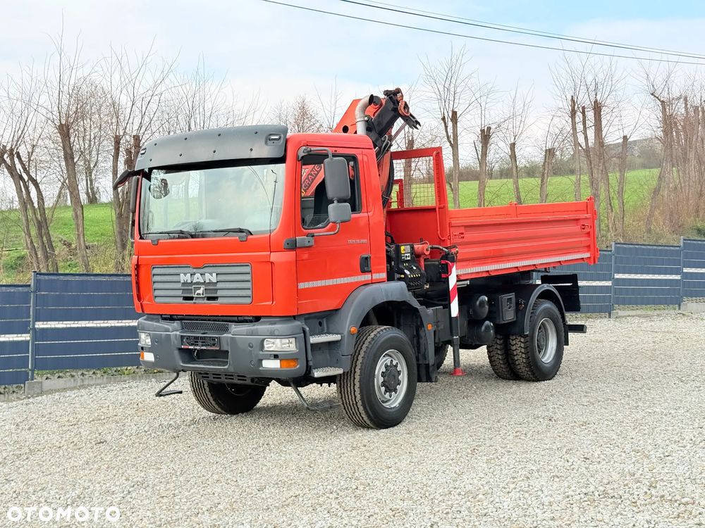 MAN * TGM 18-280 MAN 4x4 HDS Palfinger PK10500 * Kiper Wywrotka * Bardzo Dobry Stan - 2