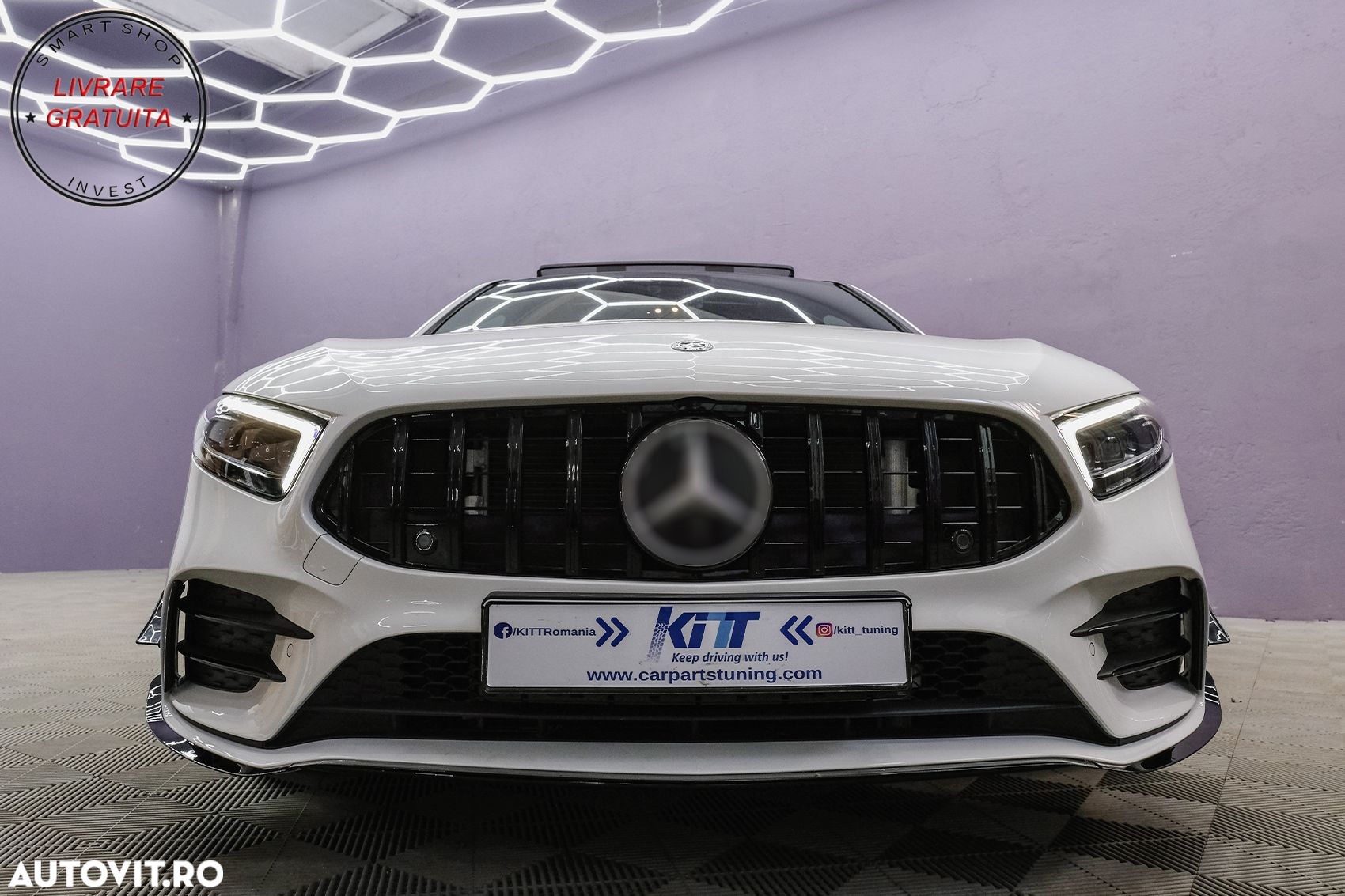 Ornamente bara fata flapsuri Mercedes A Class W177 V177 (04.2018-2022) A35 Design - livrare gratuita - 11