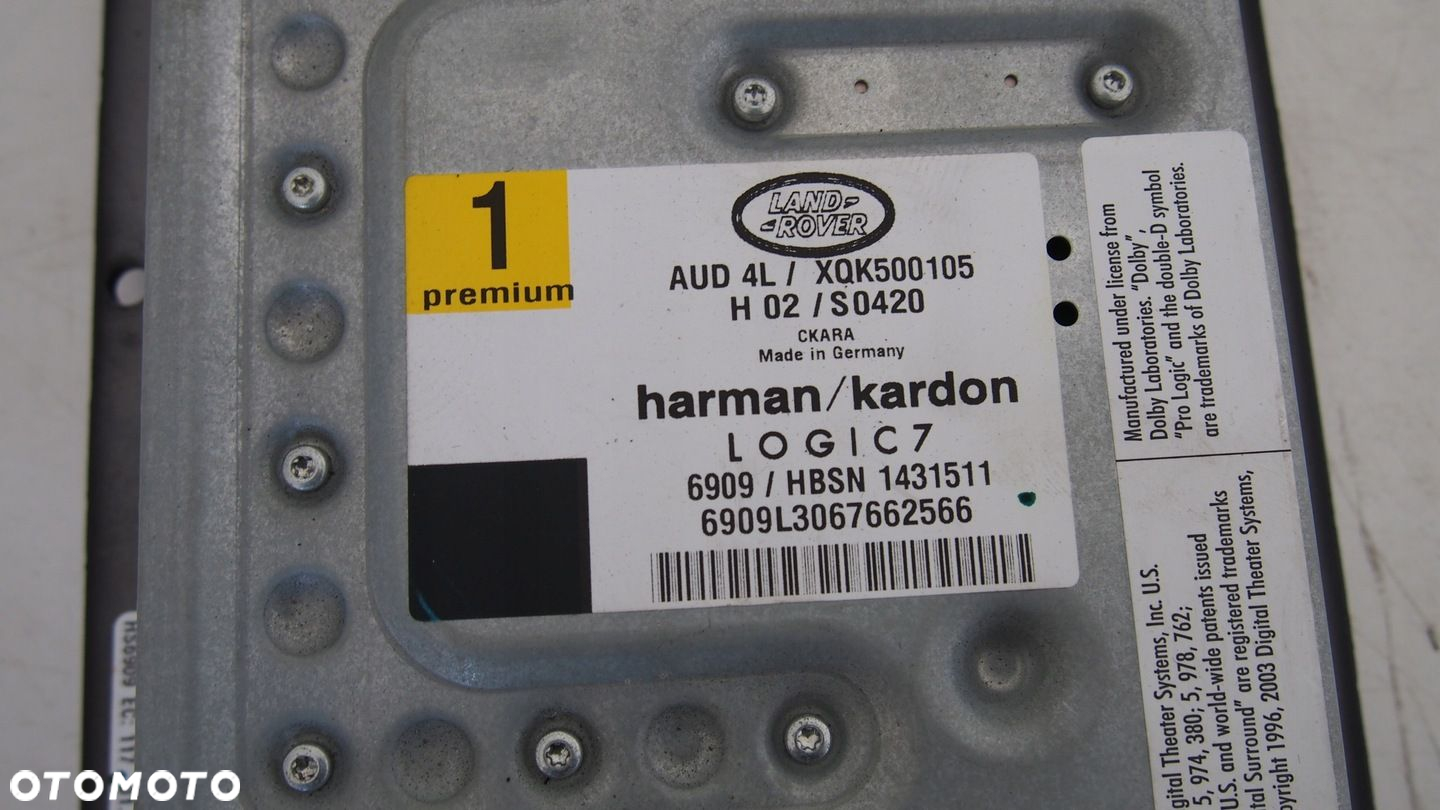 WZMACNIACZ SUBWOOFER GŁOŚNIKI HARMAN / KORMAN RANGE ROVER III L322 05-09r - 13