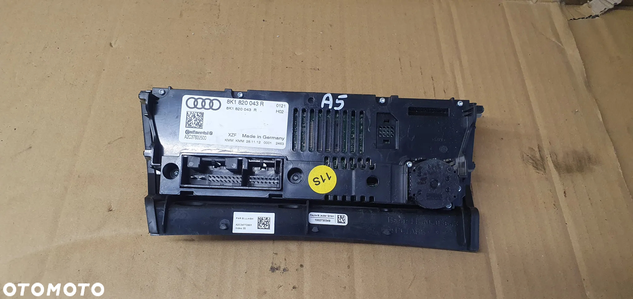 Panel nawiewu powietrza klimatyzacji klimatronic Audi A4 B8 A5 8K1820043R - 5