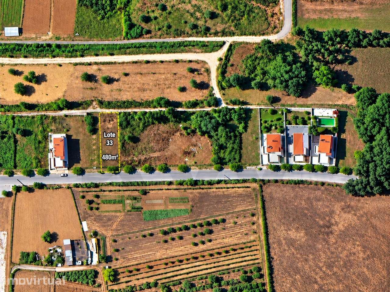 Terreno para construção na Granja do Ulmeiro (Lote 33) - Grande imagem: 2/5