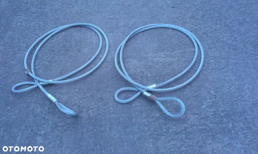 HOL Ciężarowy TIR - 5 metrów - STALOWA Lina Holownicza  BARDZO WYTRZYMAŁA 30 TON  Koparka Betoniarka - 5