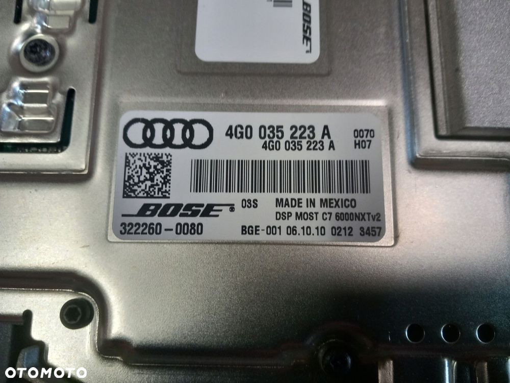 audi a8 d4 a6 c7 a7 wzmacniacz radia bose 4g0035223a - 11