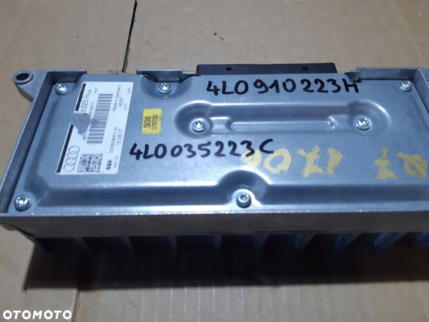 AUDI Q7 4L WZMACNIACZ RADIA AUDIO ASK 4L0910223H 4L0035223C - 7
