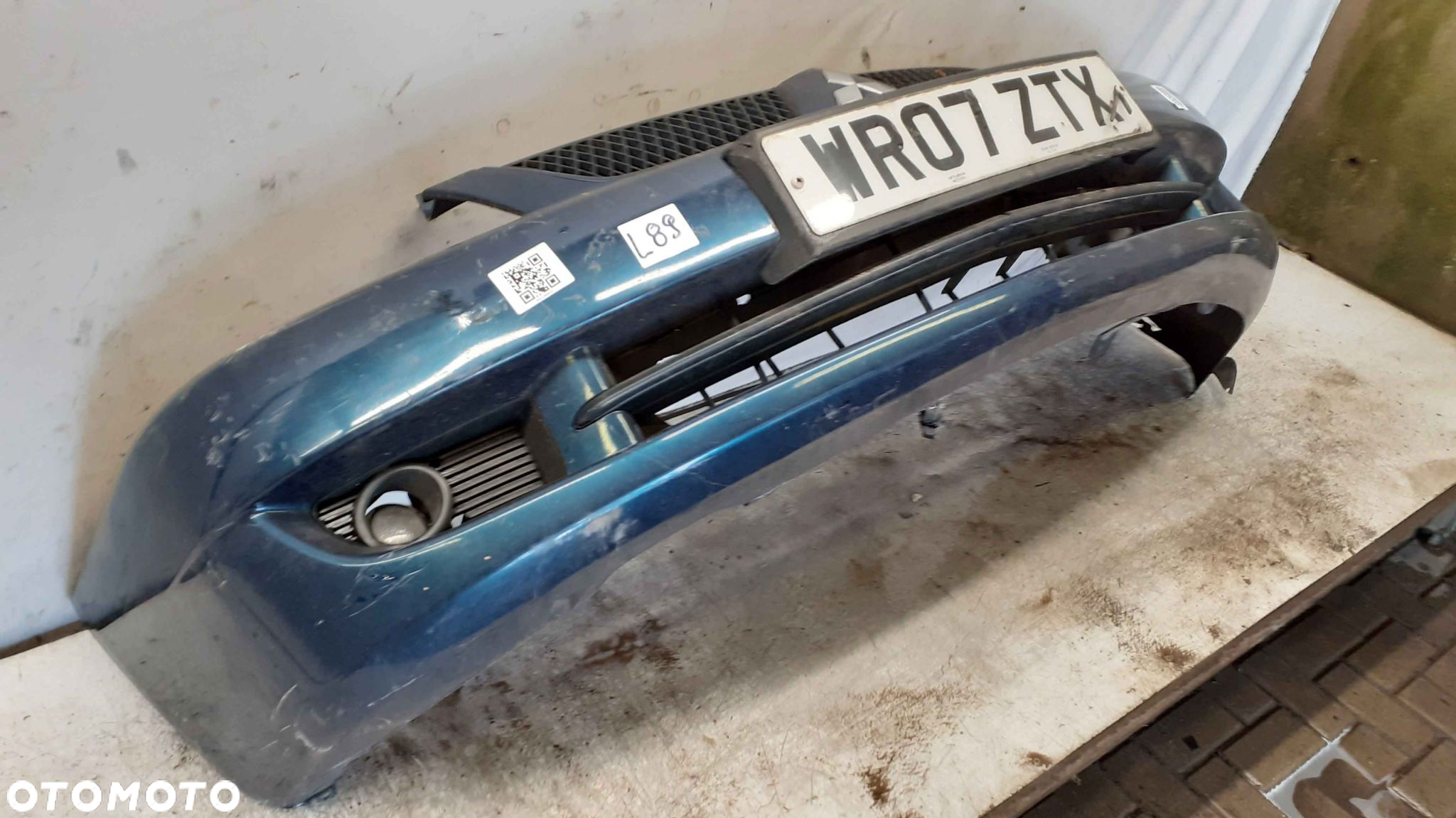 } ZDERZAK PRZÓD PRZEDNI MITSUBISHI LANCER 7 VII ZIELONY HALOGENY - 2