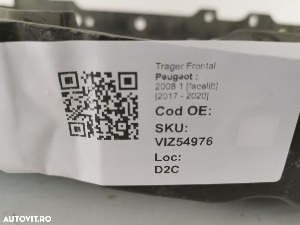 Trager Frontal Peugeot  207 1 2006 2007 2008 2009 Original - 8