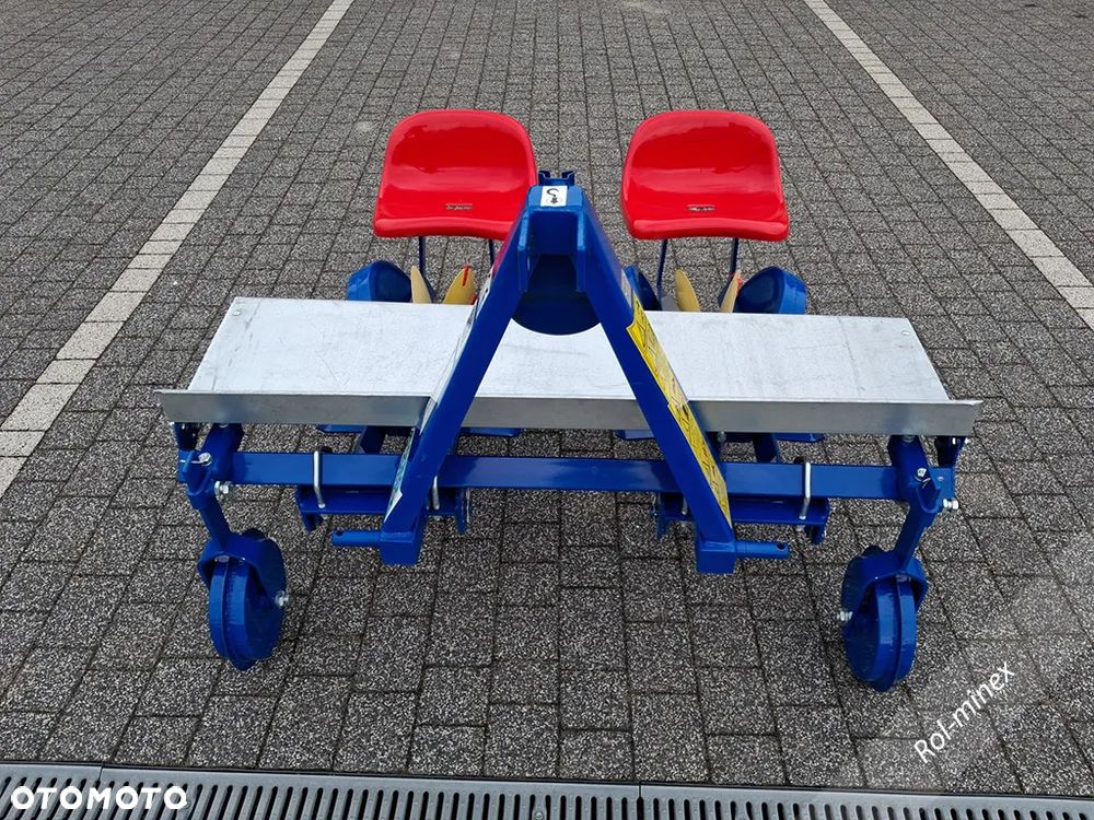 Tryby metalowe Sadzarka 2 rzędowa do rozsady warzyw Transport - 4