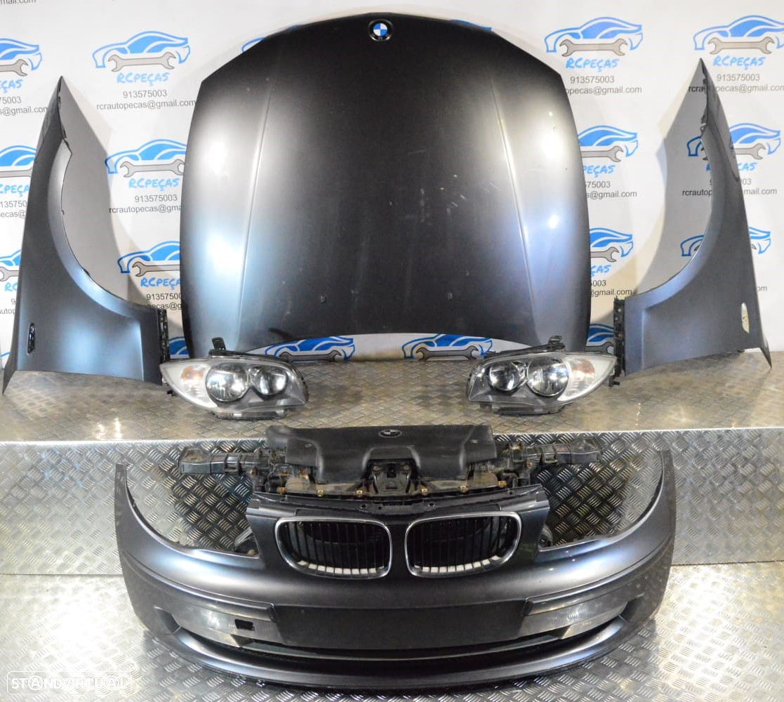 FRENTE COMPLETA BMW SERIE 1 E87 E81 LCI CAPOT PARACHOQUES GUARDA-LAMAS OTICAS RADIADOR VENTILADOR FRENTE FIBRA REFORÇO - 3