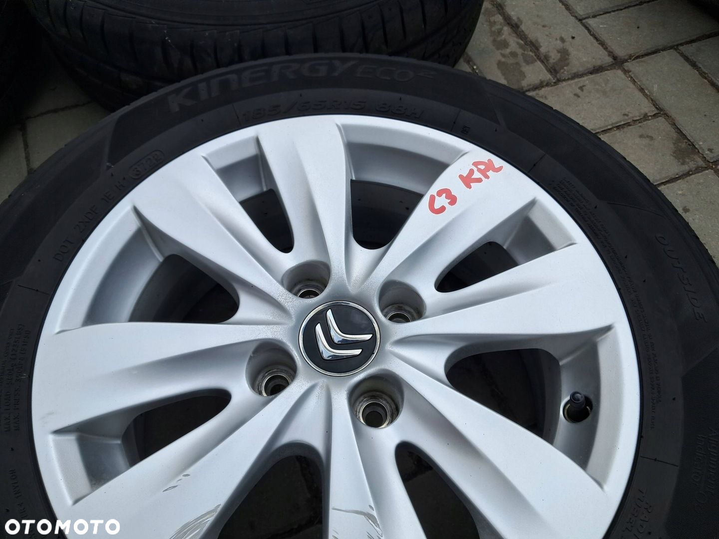 Citroen C3 II Felgi aluminiowe 15" koła LATO 185/65R15 Hankok 2023 7mm - 4