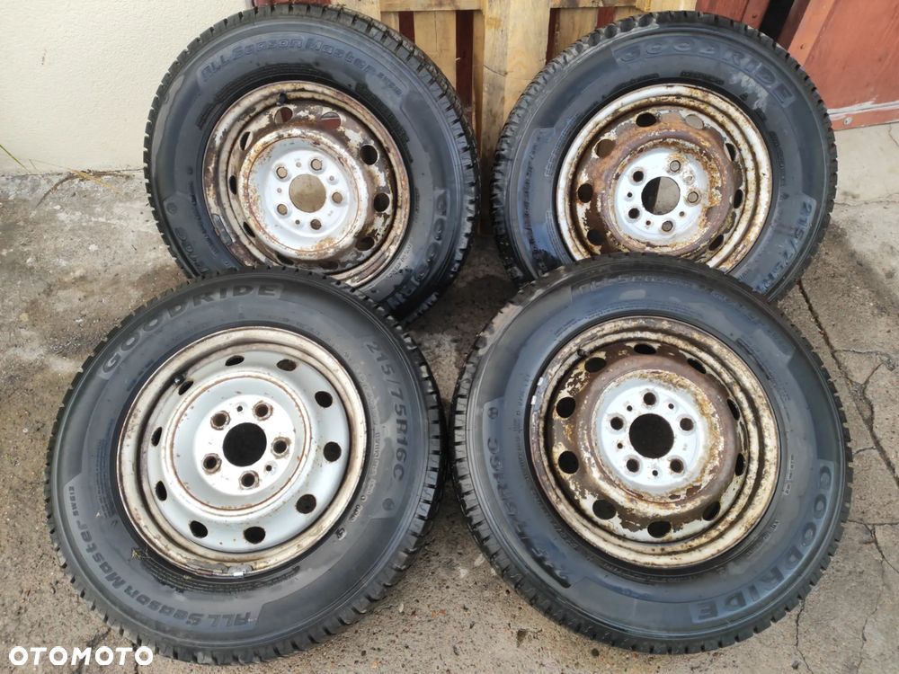 Koła opony Ducato Boxer Jumper 215/75/16C całoroczne bieżnik 8-9 mm komplet Goodride AllSeasonMaster SW613 2022 rok 5x130