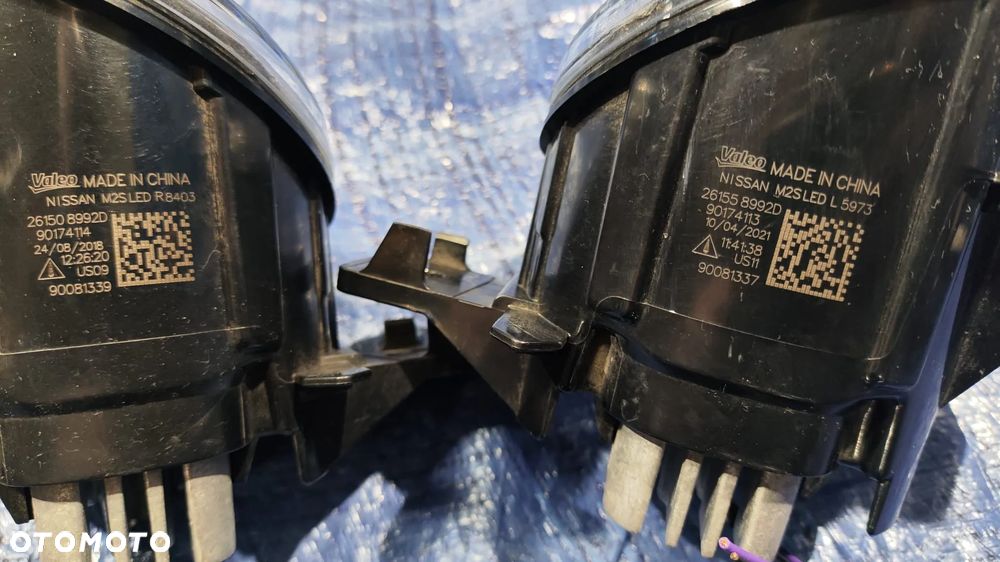 HALOGEN LAMPA DO JAZDY DZIENNEJ LED ZDERZAKA LEWY PRAWY PRZÓD KOMPLET ŁADNY STAN NISSAN JUKE I LIFT - 5