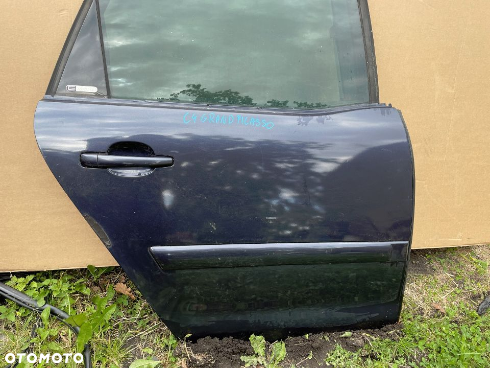 CITROEN C4 GRAND PICASSO DRZWI PRAWE TYLNE PRAWY TYŁ KOMPLETNE KLAMKA SZYBA ZAMEK - 3