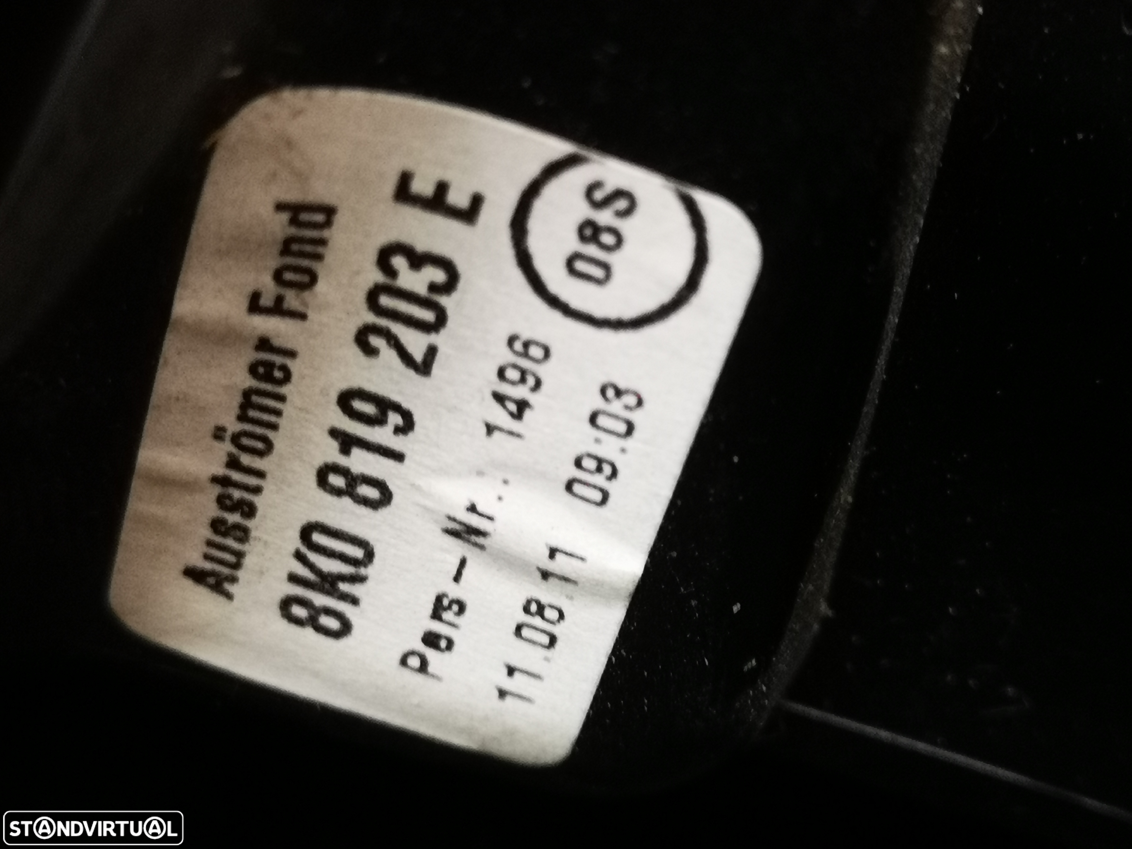 Grelha de sofagem  traseira Originais  Audi a4 a5 b8 2008+ - 5