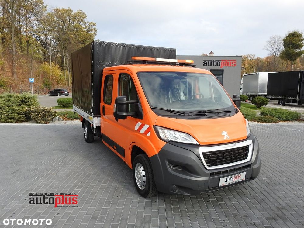 Peugeot BOXER SKRZYNIA PLANDEKA PODWÓJNA KABINA DOKA 7 MIEJSC KLIMATYZACJA PNEUMATYKA  140KM - 2