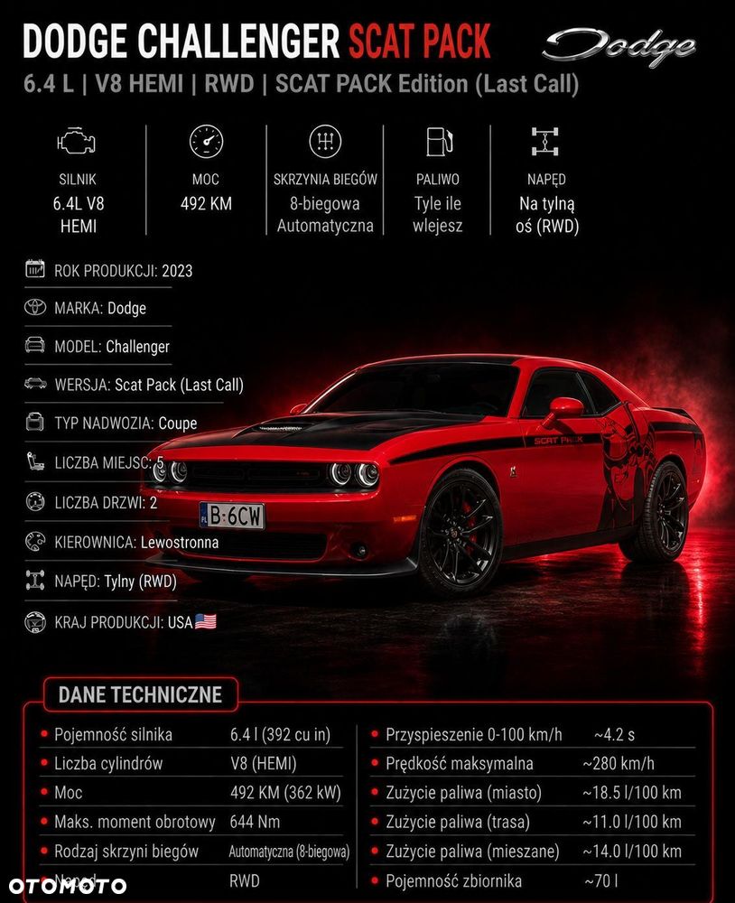 Dodge Challenger Automatik 392 Hemi Scat Pack Shaker - 3