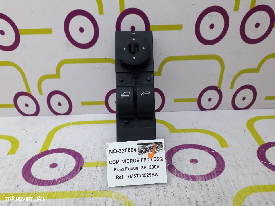 Comando de Vidros Frt / Esq Ford	Focus de 2009 - Ref : 7M5T14529BA - NO320064 - 1