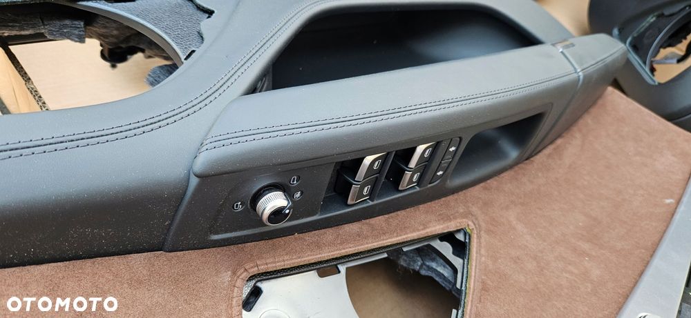 audi s8 a8 d4 lift fotele kanapa boczki brązowa skóra wentylacja masaże - 8