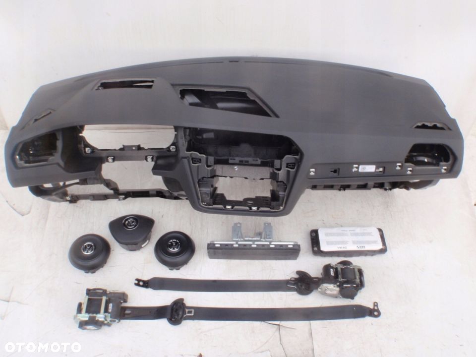 VW TIGUAN 5NA DESKA Head Up KONSOLA KOKPIT PULPIT PÓŁKA PARAPET PODUSZKI POWIETRZNE KIEROWCY PASAZERA KOLAN AIRBAG PODUSZKA POWIETRZNA PASY PAS regeneracja NA WYMIANĘ OD REKI na MAGAZYNIE - 3