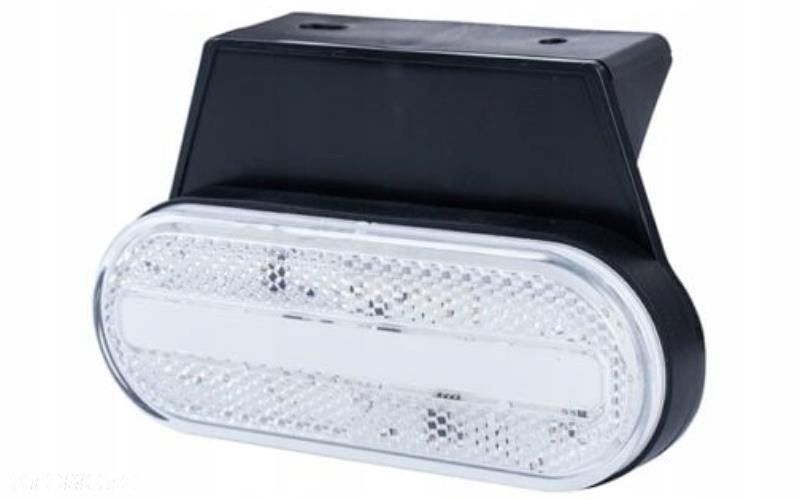 LAMPA OBRYSOWA POZYCYJNA LED Z ODBLASKIEM  WIESZAK BIAŁA NEON - 1