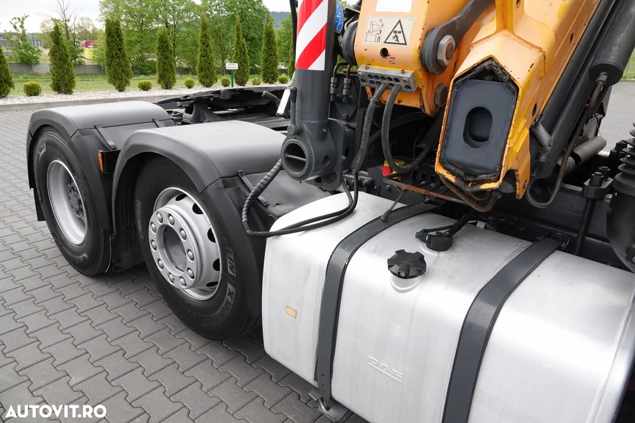 DAF XF 105.510 / TRACTOR IMPINGAT / + HDS COPMA 160.5 / EXTENSIUNE - 13 M / CAPACITATE DE RIDICAT - 7.040 KG / IMPORTAT - 19