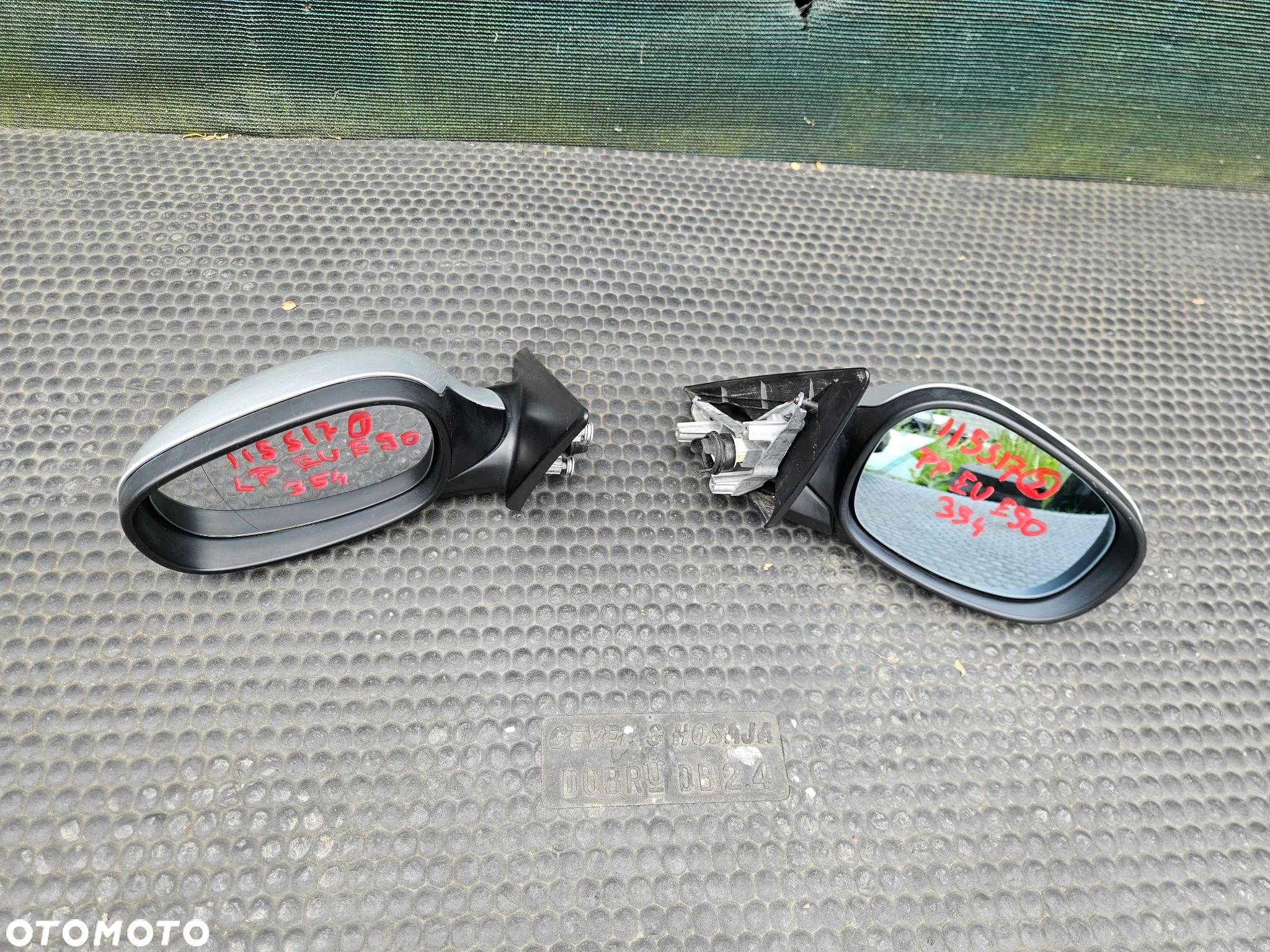 Lusterko Lusterka Zewnetrzne 5 pin Srebrne 354 Titansilber Europa BMW 3 E90 E91 LCI Lift 2009r - 1