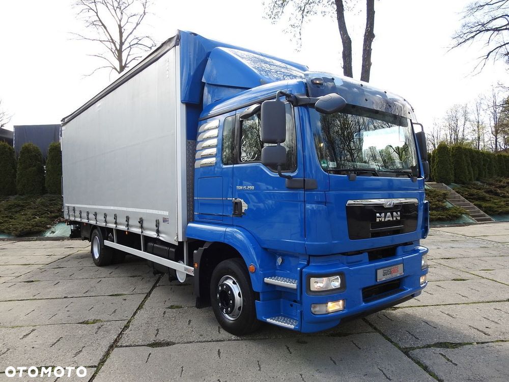 MAN TGM 15.290 PLANDEKA WINDA 18 PALET KLIMATYZACJA TEMPOMAT PNEUMATYKA BLIŹNIACZE KOŁA  290KM - 25