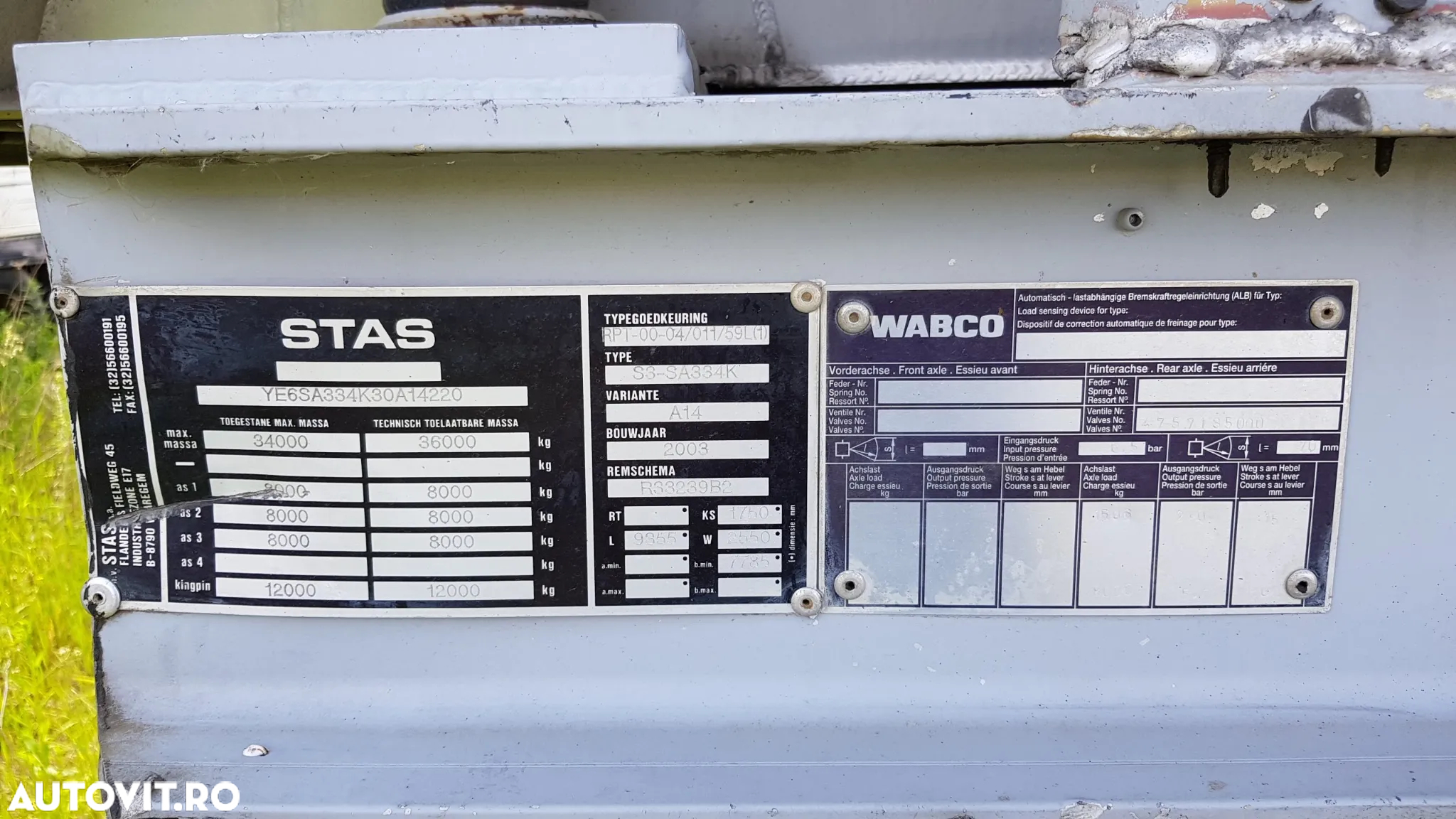Alta Semiremorcă basculabilă STAS - 6