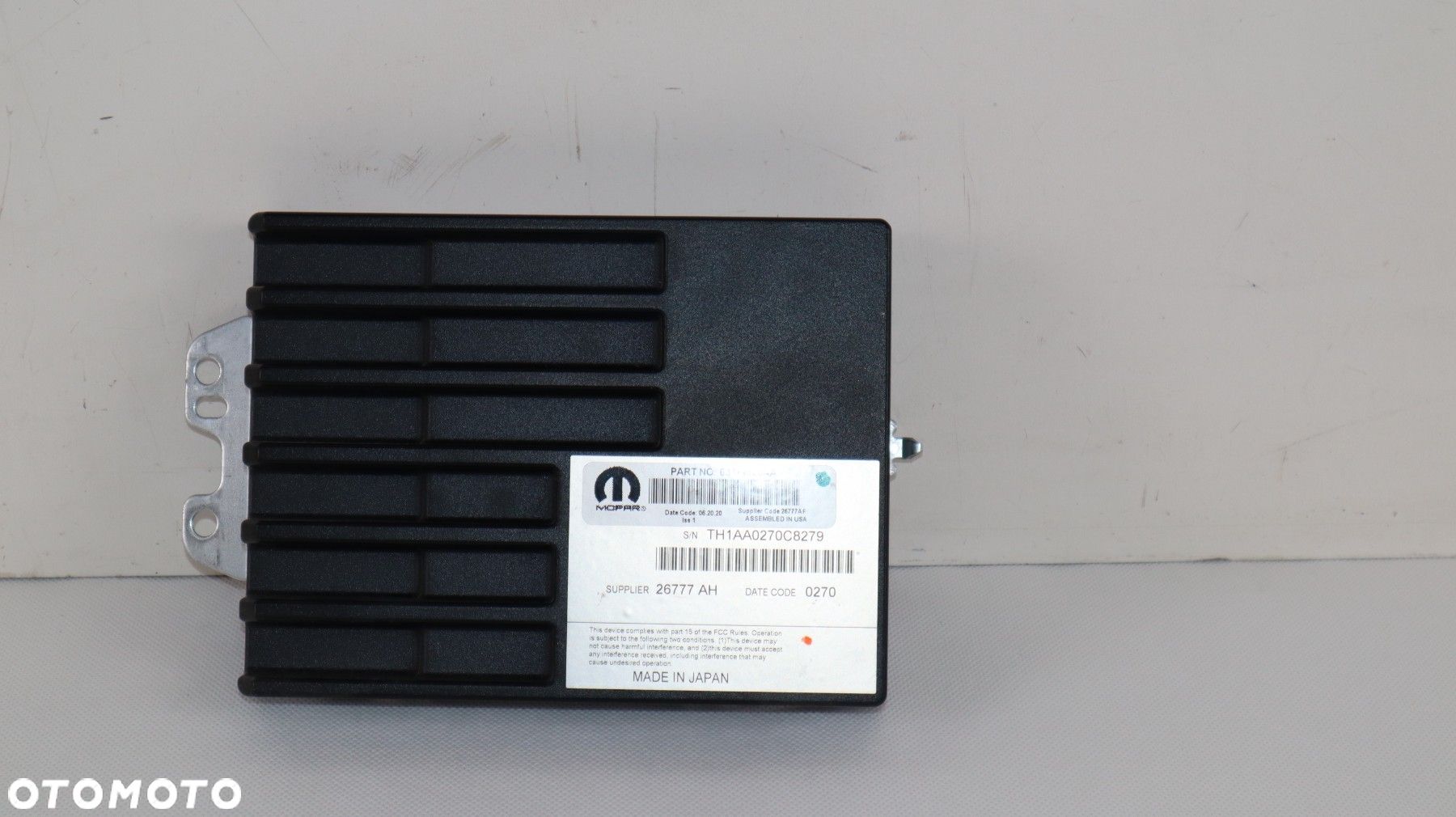 JEEP WRANGLER JL 18- WZMACNIACZ 68471120AA - 1