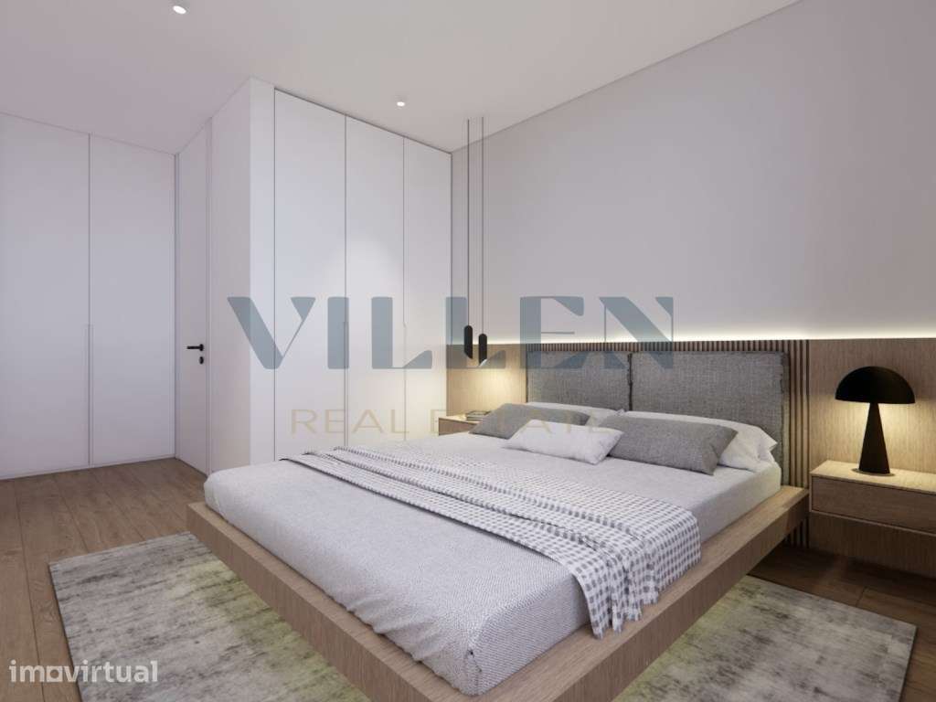 Luxuoso Apartamento T2 | Condomínio Fechado com Piscina | Trofa - Grande imagem: 4/10