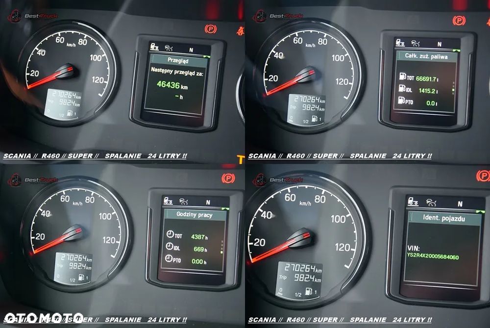 Scania 460R / SUPER /  LED LAMPY / KLIMA POSTOJOWA  /  RAMA STANDARD - 39