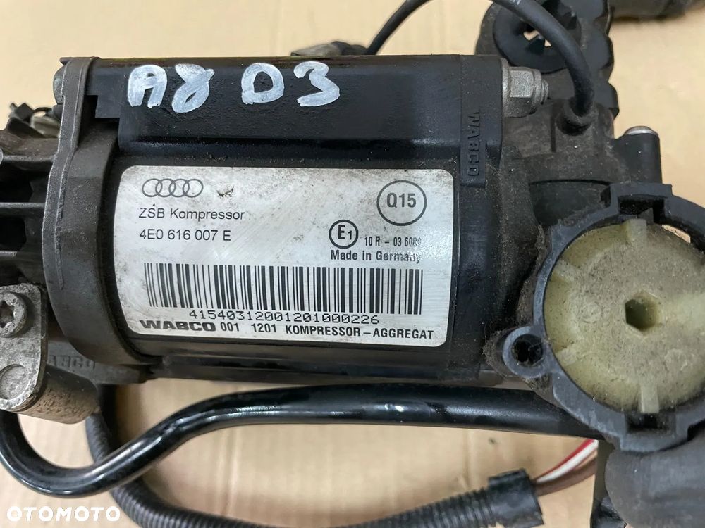 KOMPRESOR SPRĘŻARKA ZAWIESZENIA AUDI A8 D3 TDI 4E0616007E - 3