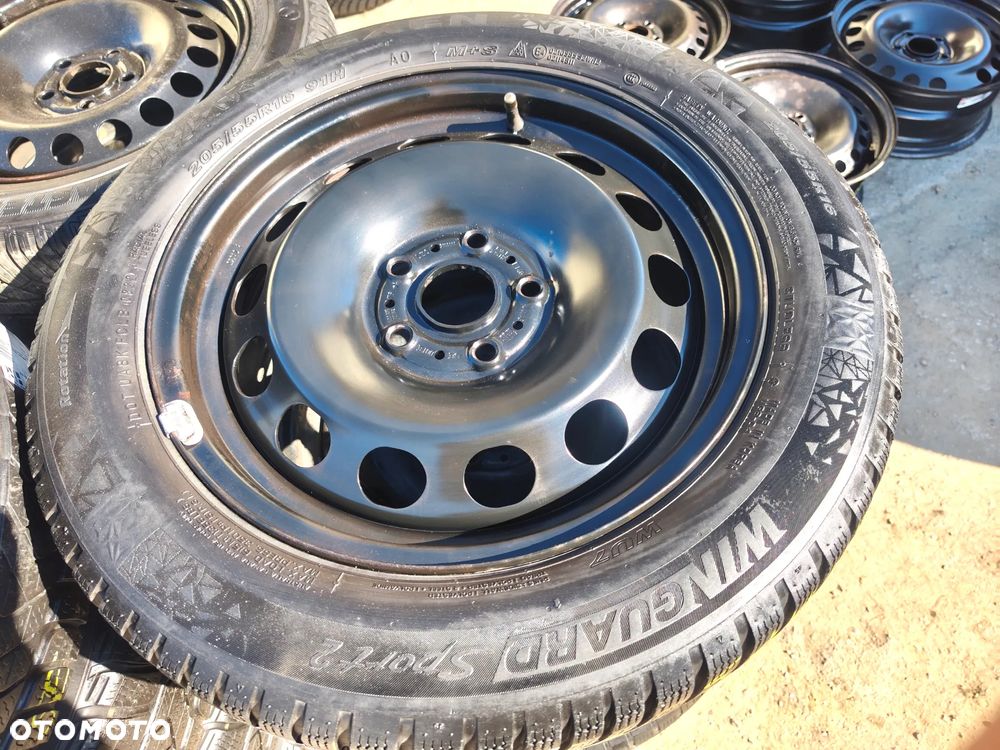 5x112 Koła Zimowe Zima Felgi Stalowe Stal 16 VW SHARAN GOLF 5 6 7 V VI VII CADDY TOURAN JETTA PASSAT B5 B6 B7 3C0 SKODA OCTAVIA II III IV 2 3 4 SUPERB YETI SEAT EXEO LEON TOLEDO ALTEA ALHAMBRA AUDI A3 8P 8V A4 B5 B6 B7 A6 C5 C6 5,5mm 22r. Legnica ALU-RAD 205/55 - 1