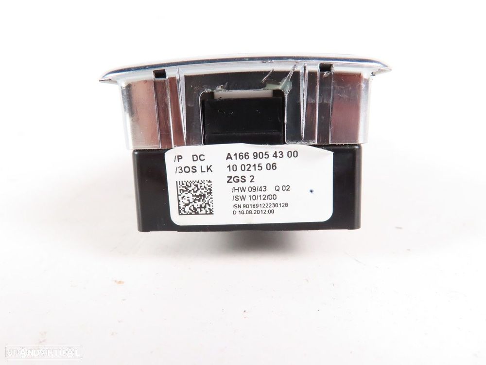 Interruptor vidros Esquerdo/Frente Seminovo/ Original MERCEDES-BENZ B-CLASS (W24... - 3