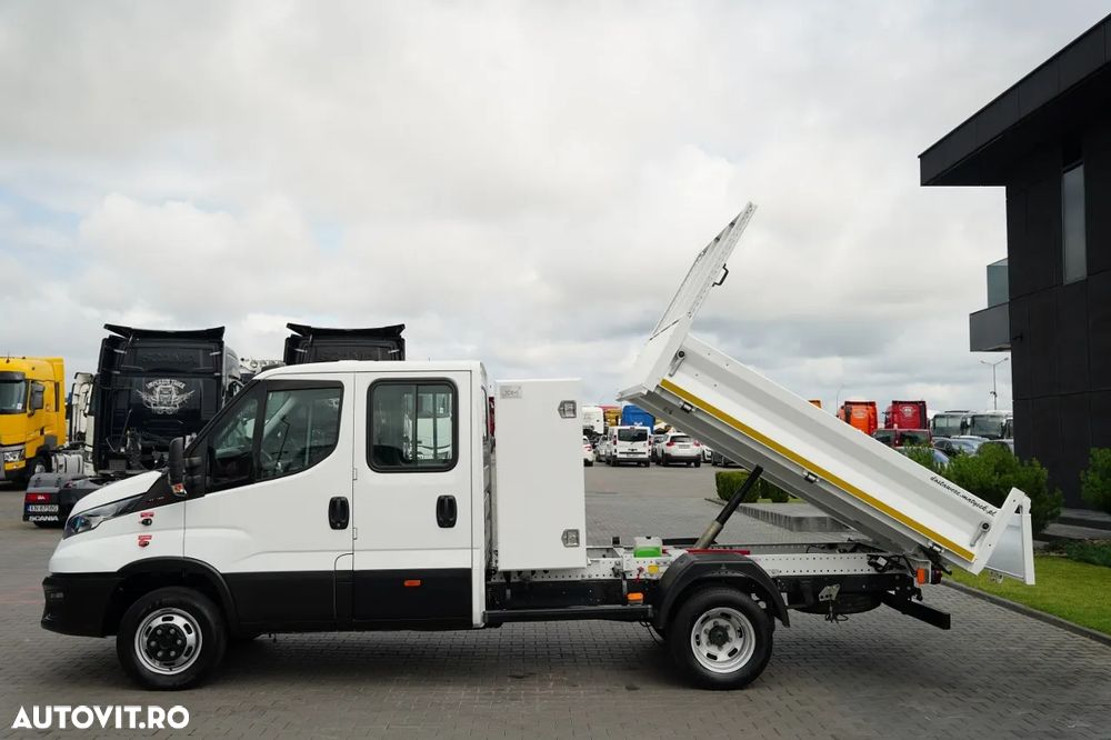 Iveco DAILY 35-160 / BASCĂLĂTOR DIN ALUMINIU / CAMION CU TRANZACȚIE MIXĂ - 6 LOCURI / MANUALĂ / DOUĂ RULOURI / EURO 6 - 4
