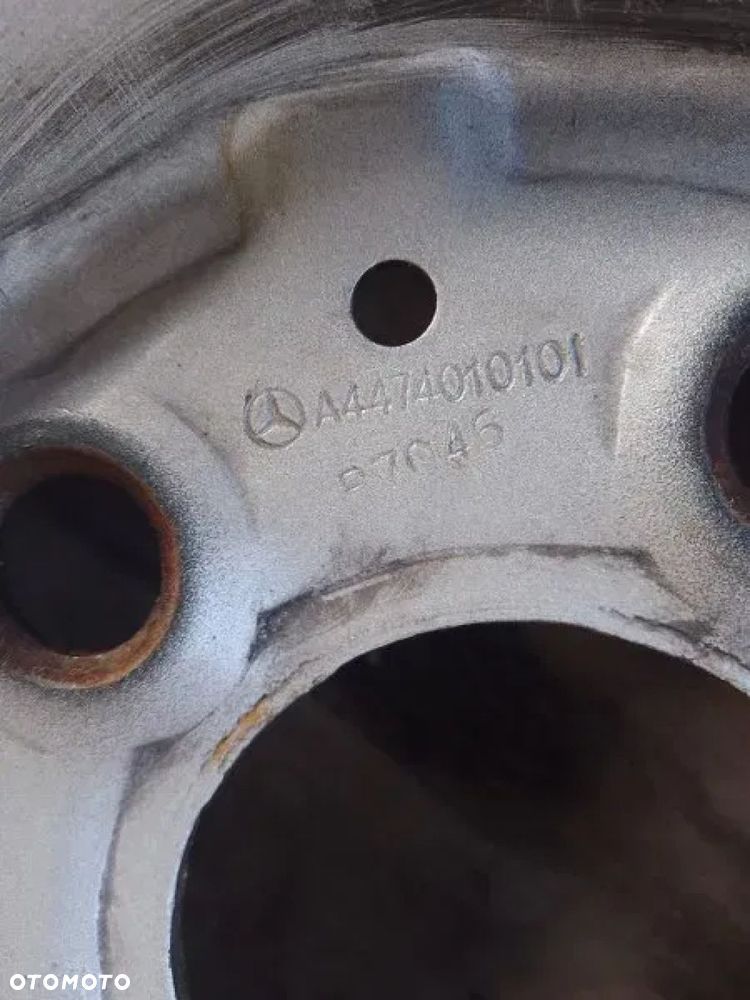 felga stalowa 6.5j16h2 5x112 mercedes vito w447 a4474010101 - 6
