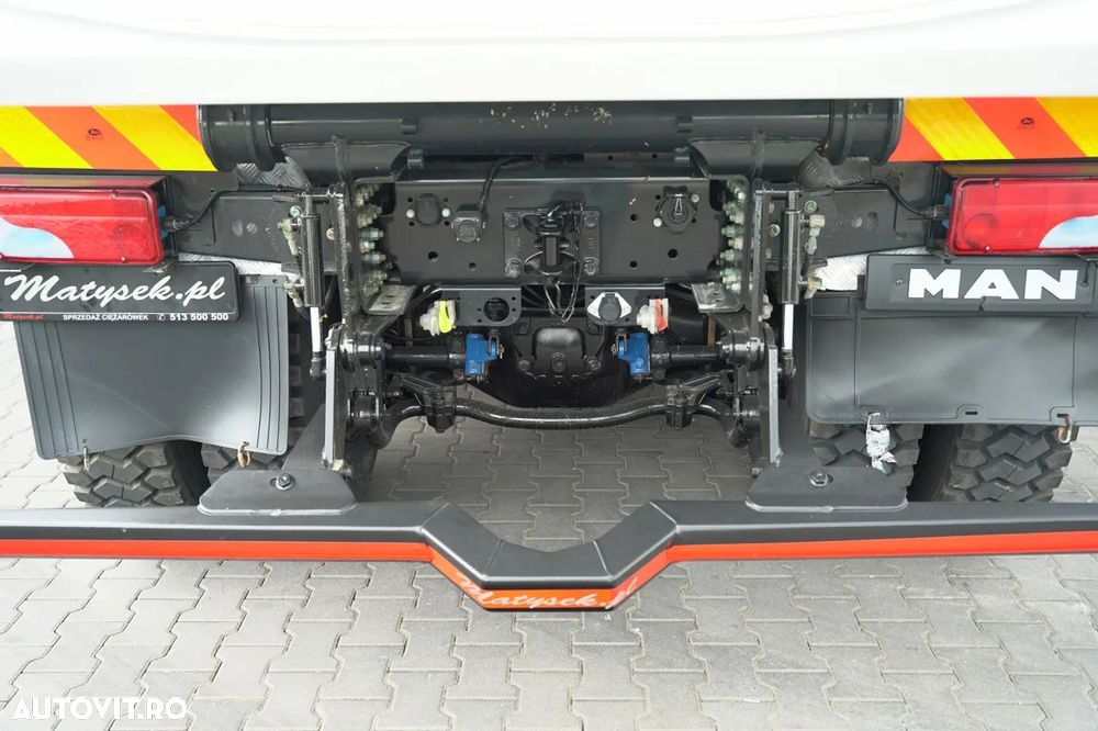 MAN TGS 35.460 / 8X4 / BASCULĂ SPATE / CLAPETĂ HIDRAULICĂ / MEILLER KIPPER / AUTOMAT / ANVELOPE 100% / PERDIERĂ ELECTRICĂ / EURO 6 - 18