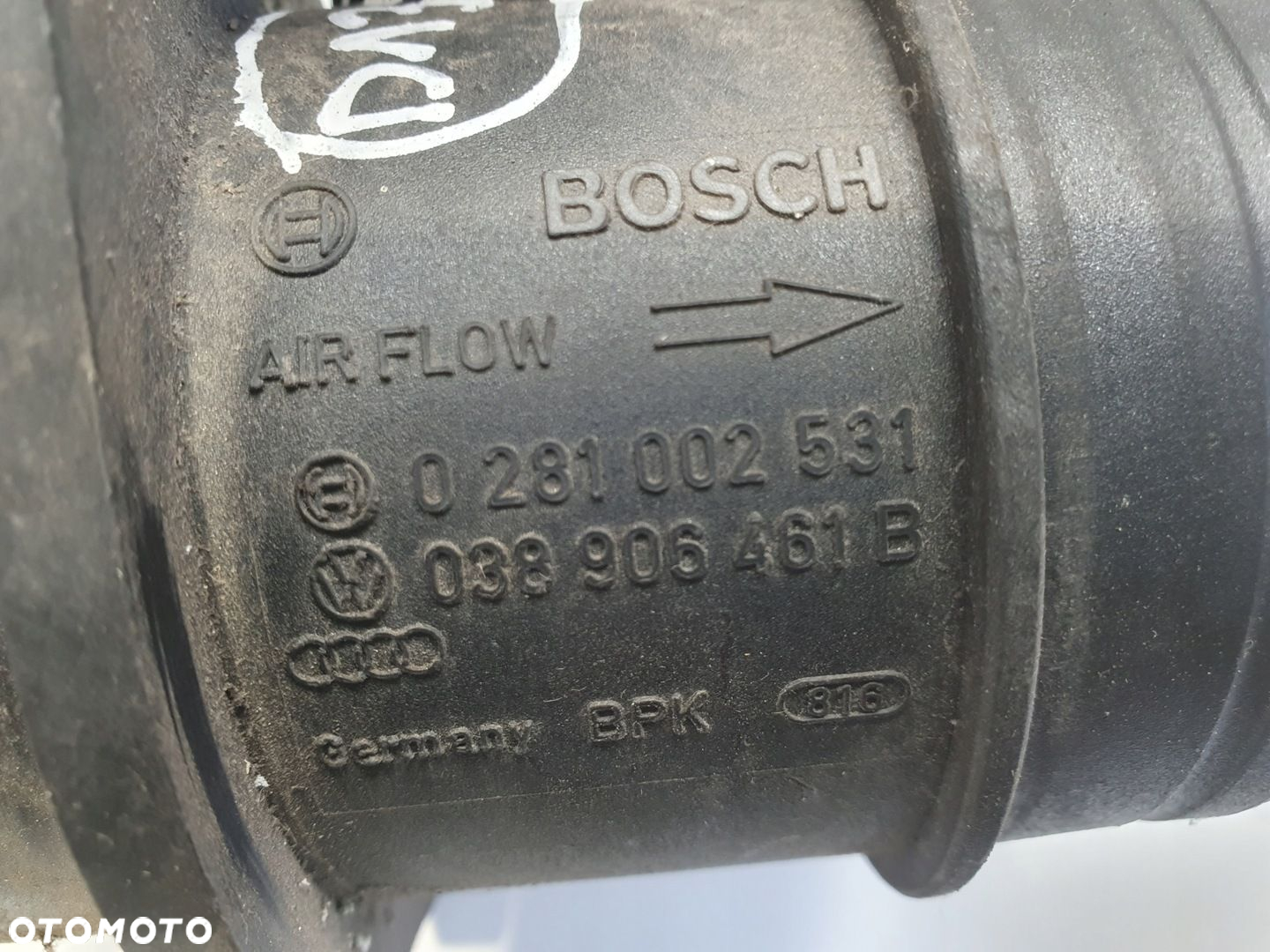 Seat Leon I 1.9 TDI PRZEPŁYWOMIERZ POWIETRZA 0281002531 038906461B - 2
