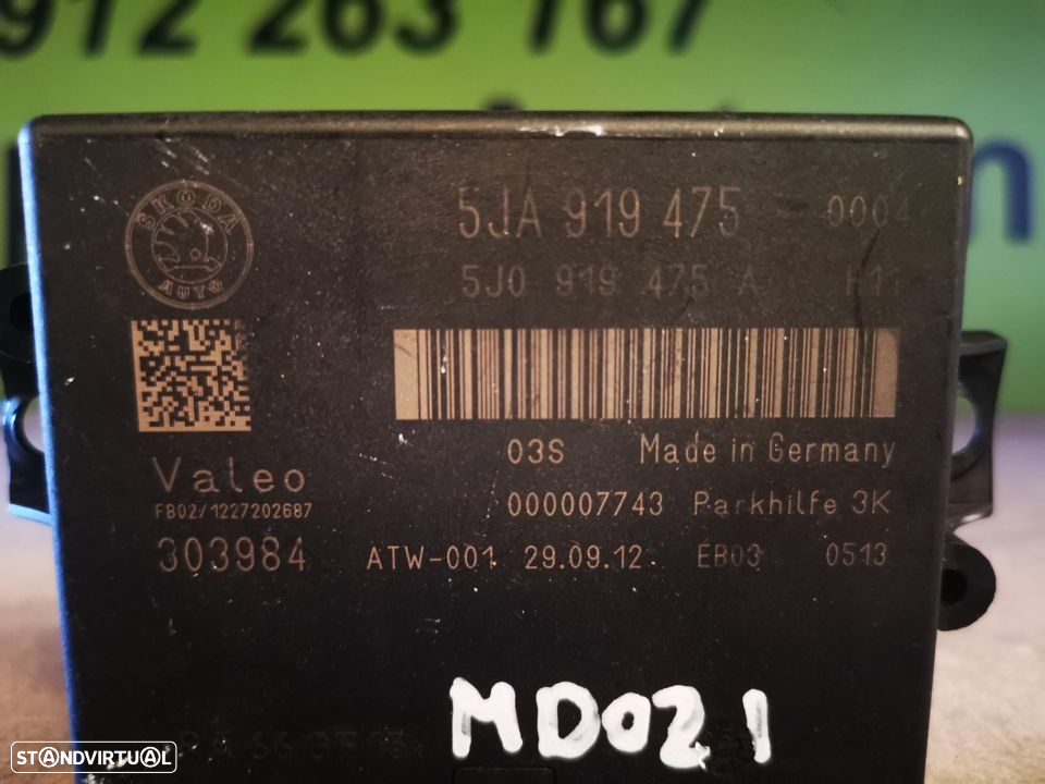 SEAT TOLEDO IV / SKODA RAPID MÓDULO SENSORES ESTACIONAMENTO - MD021 - 3