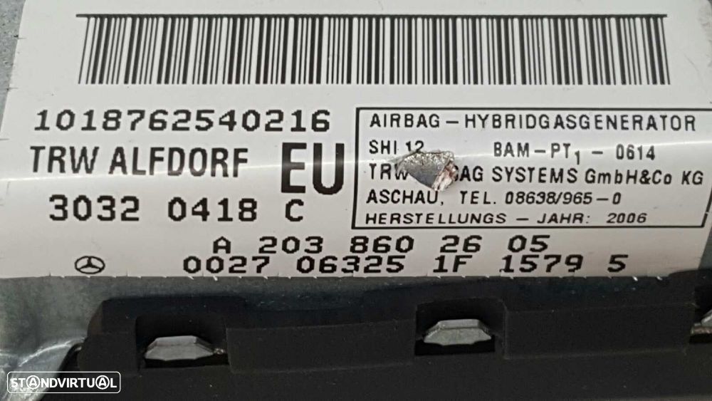AIRBAG PORTA DIANTEIRA DIREITA MERCEDES CLASE C (W203) BERLINA 220 CDI (LA) (203... - 3