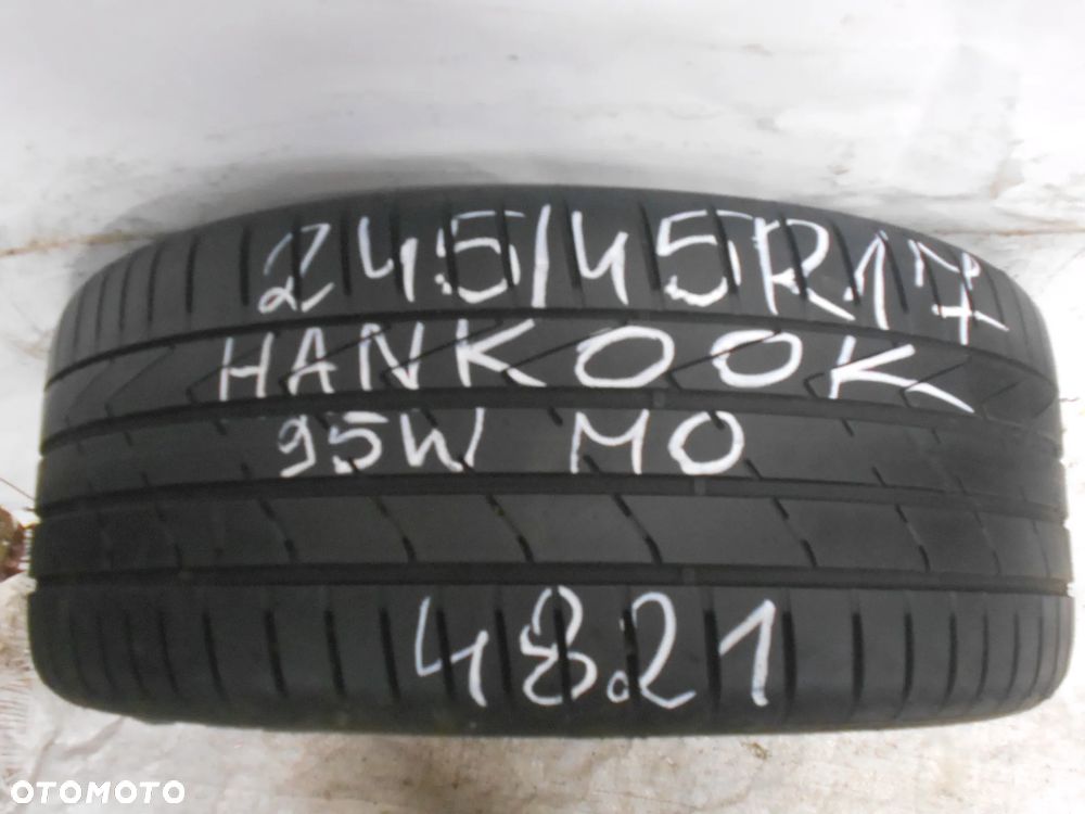 OPONA POJEDYNKA 245/45R17 HANKOOK VENTUS S1 EVO 2 MO DOT 4821 6.2MM - 1